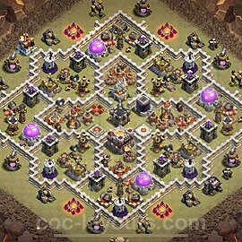 TH11 Legend League Base · Anti 3 #040