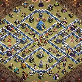 TH12 CWL Base · Anti 3 / Anti Air #195
