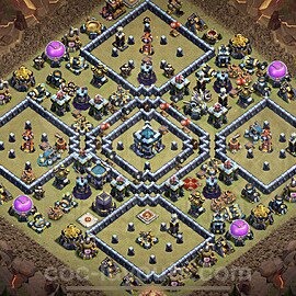 TH13 CWL Base · Anti 3 / Anti Air #293